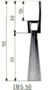 IBS 50 Türbodendichtung L=1m