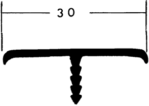 Aluminium-Schwalbenschwanzschiene Breite 30mm