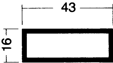 I-System Zarge 43x16 mm