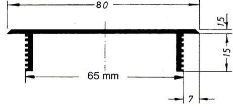 Aluminium-Steglochblech