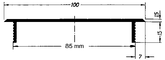 Aluminium-Steglochblech