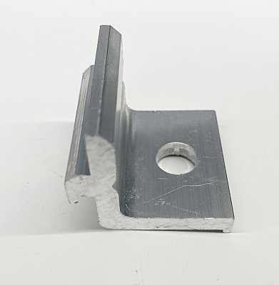 Klemmsteine / Kreuzklemmverbinder Alu blank, Bohrung D=10,5mm für Schraube M10, Länge: 35 mm