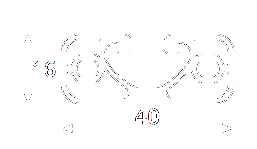 Konstruktionsprofil Alu 40x16mm mit einer 8mm Nut, ultra leicht