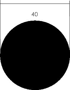 Aluminium-Rundprofil D=40 mm