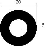 Messing-Rundrohr D=20x5 mm Ms58 CuZn39Pb3