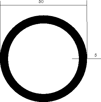 Messing-Rundrohr D=55x5 mm Ms58 CuZn39Pb3