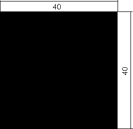 V2A-Edelstahl Vierkant 40x40mm gezogen