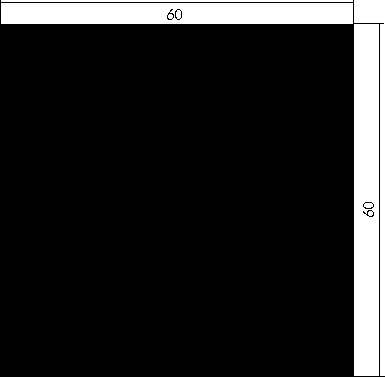 Aluminium Vierkant 60x60mm